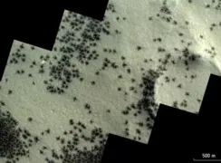 Imagem ilustrativa da imagem Aranhas são detectadas por Sonda na superfície de Marte